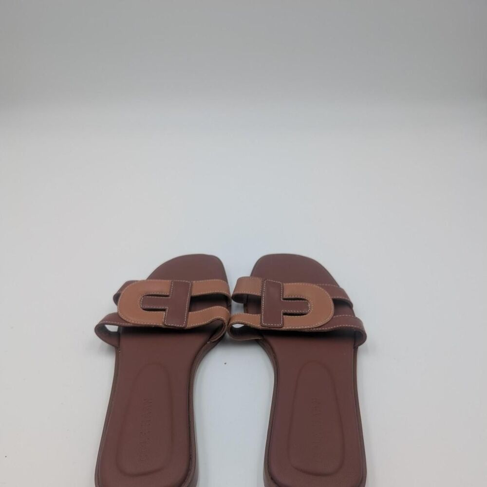 Cole-haan Women's Brown and Tan Slides